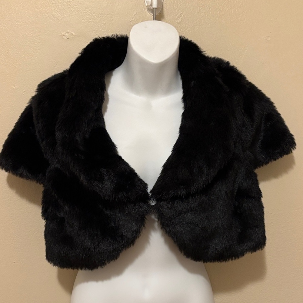 Rue21 Black Faux Fur Teddy Jacket